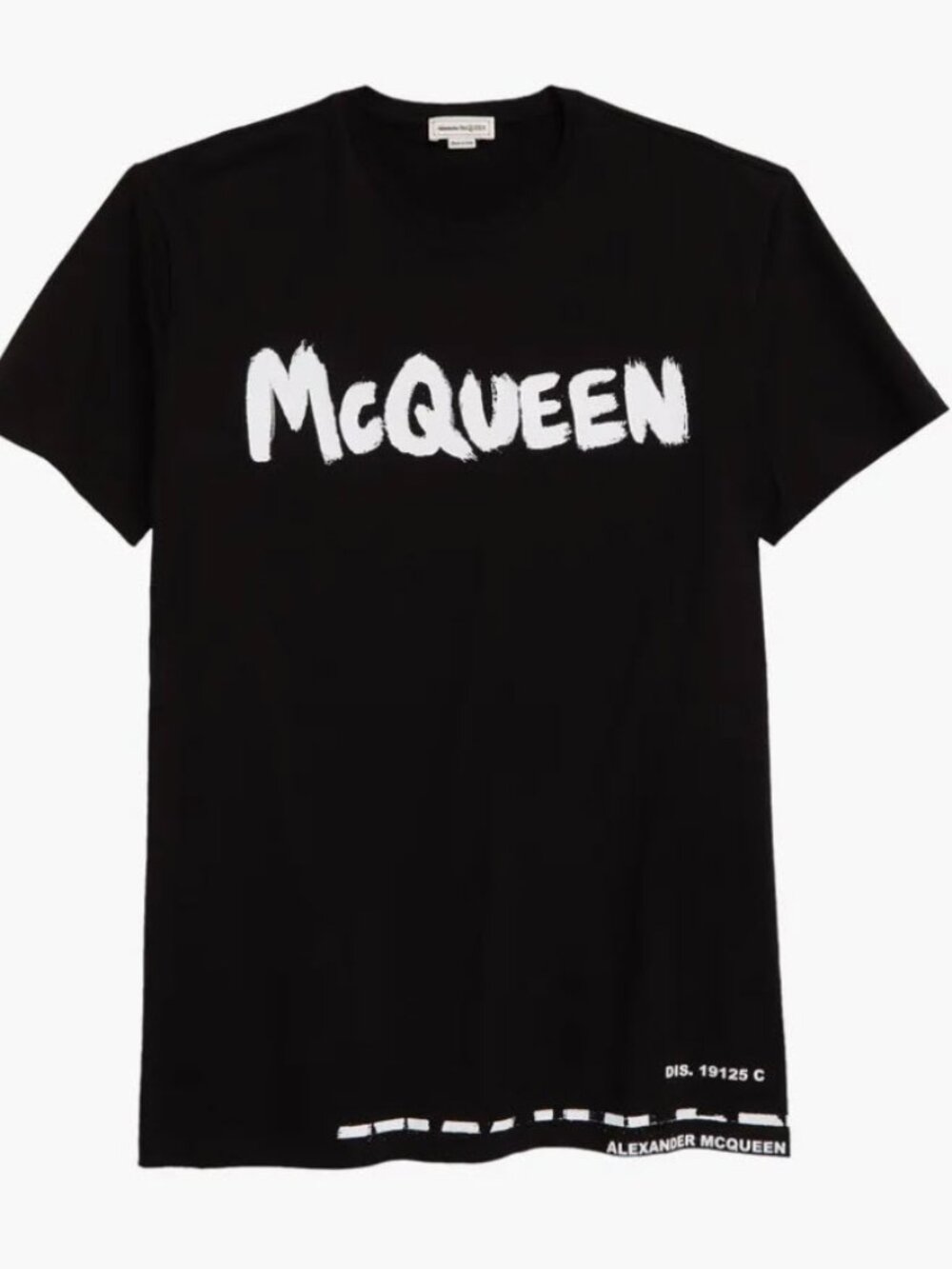 NWT Men's McQueen Graffiti T-shirt in Black Size Small